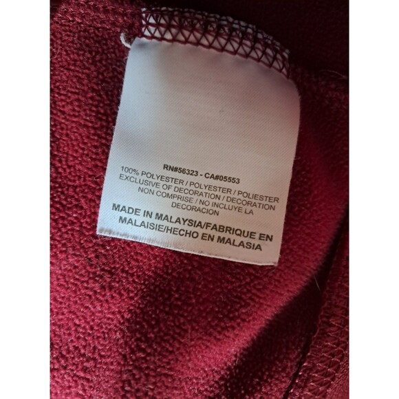 Nike Fit Therma Mens Large “Live Strong” Maroon/Gold Hoodie Swoosh - Picture 7 of 10